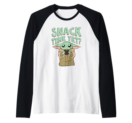 Star Wars: The Mandalorian Baby Yoda Snack Time Yet? Cute Raglan von Star Wars