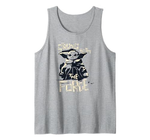 Star Wars: The Mandalorian Baby Yoda Strong With The Force Tank Top von Star Wars