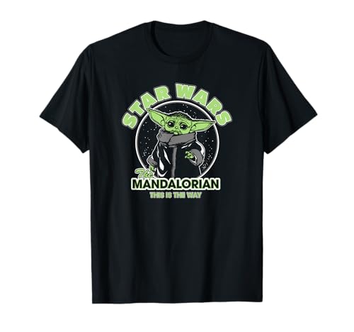 Star Wars: The Mandalorian Baby Yoda This Is The Way Logo T-Shirt von Star Wars