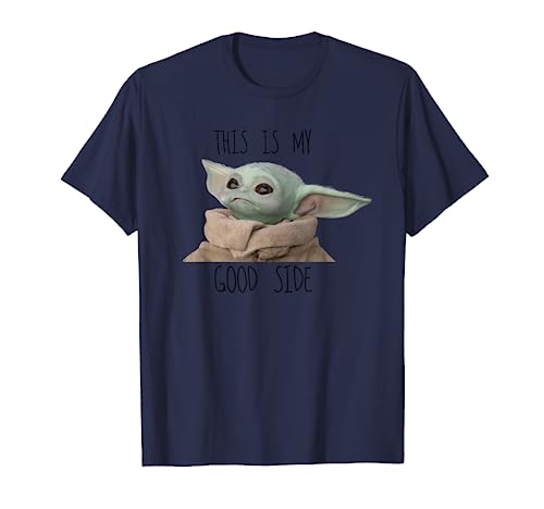 The Mandalorian-Baby Yoda-This Is My Good Side T-Shirt von Star Wars