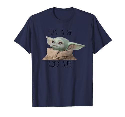 Star Wars - Baby Yoda T-Shirt, Kinder, Unisex-Erwachsene, Unisex-Kinder, Kurzarm, T-Shirt, Blau, S von Star Wars