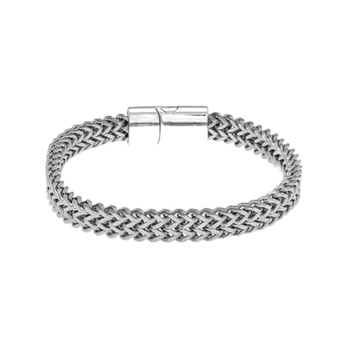 Fashion Stainless Steel Braided Bracelet Bangle Men Hip Hop Party Rock Jewelry Gift von Star.W