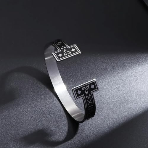 Stainless Steel Polished Design C-Shaped Glossy Bracelet for Men and Women Fashionable Simple Casual Jewelry Can Be Engraved von Star.W