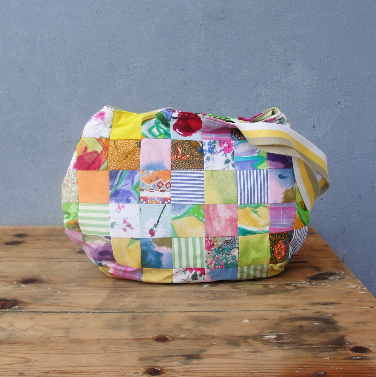 Gepatchte Glücks-Tasche in Knallbunt von StarBags