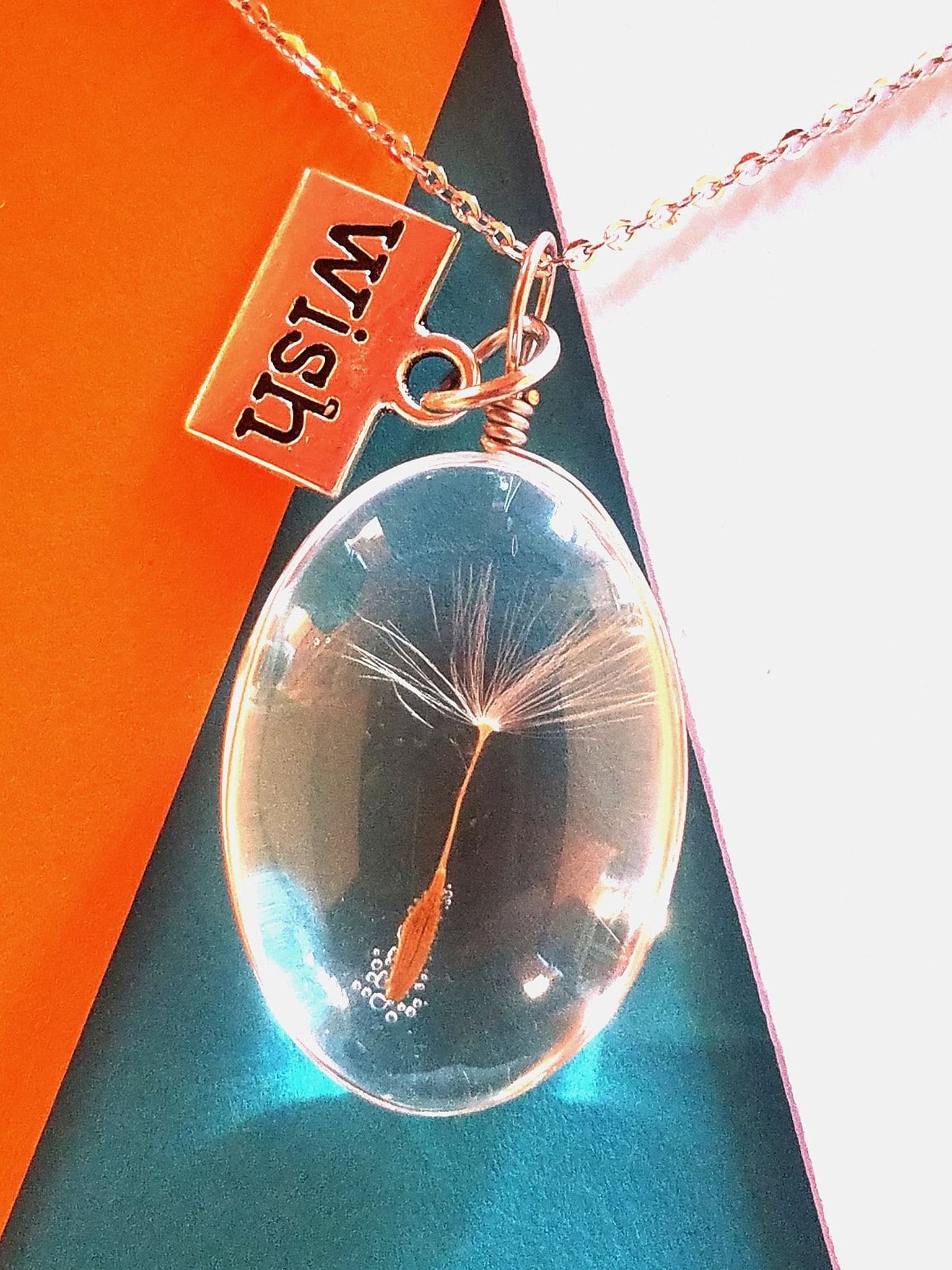 20103, 925 Sterling Silber Personalisierte Halskette, Terrarium Schmuck, Löwenzahn Samen Wunsch Geschenk Für Sie 20103, 925 Sterling Silber Personalisierte Halskette, Terrarium Schmuck, Löwenzahn Samen Wunsch Geschenk Für Sie von StarBuckJewelry