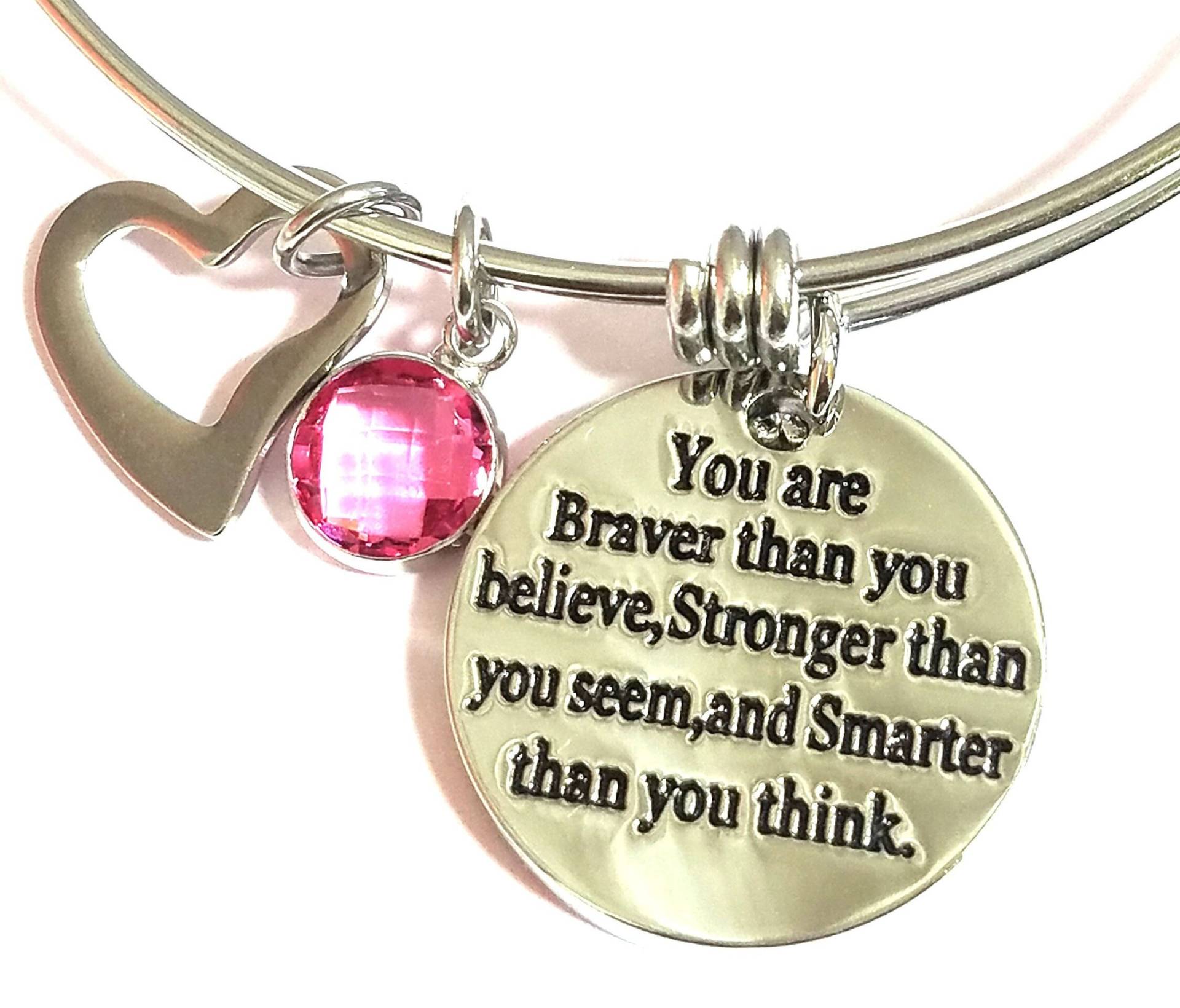 20148# Inspirierendes Armband Aus Langlebigem Edelstahl Mit Glaube Charm Und Rosa Edelstein Feines Geschenk Für Sie 20148# Inspirierendes Armband Aus Langlebigem Edelstahl Mit Glaube Charm Und Rosa Edelstein Feines Geschenk Für Sie von StarBuckJewelry