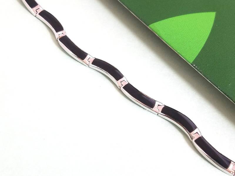 2070# Damen Schwarz Onyx Armband 925 Sterling Silber Geschenk Für Sie von StarBuckJewelry