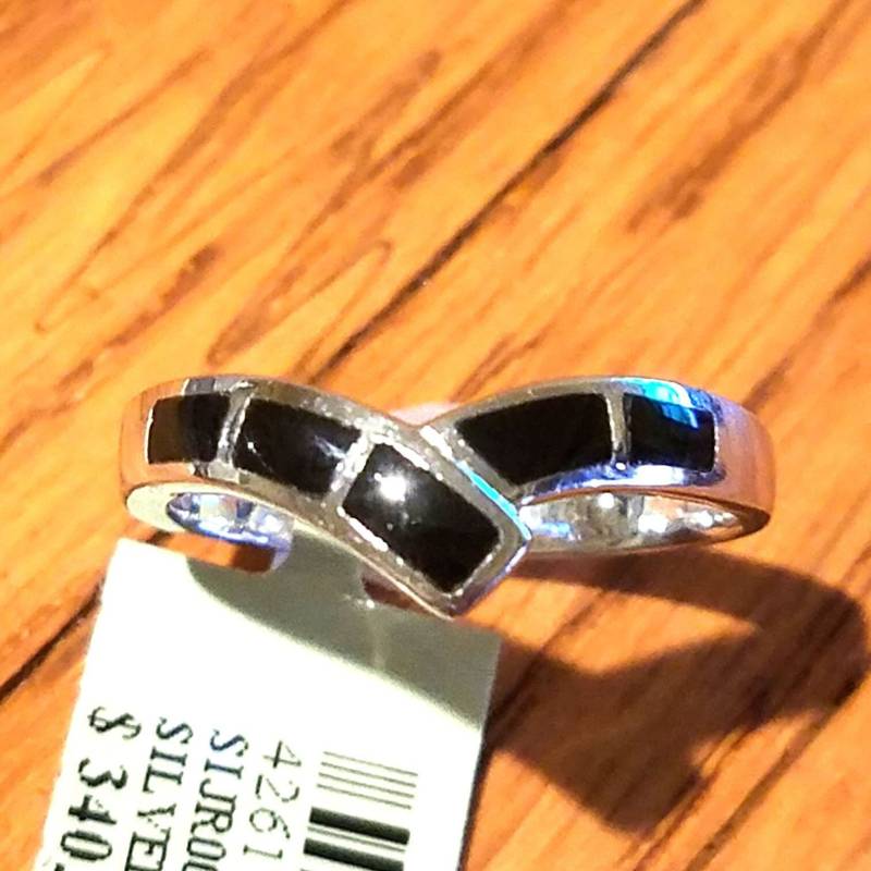 2079# Damen Schwarz Onix Ring 925 Sterlingsilber, Geschenk Für Sie von StarBuckJewelry