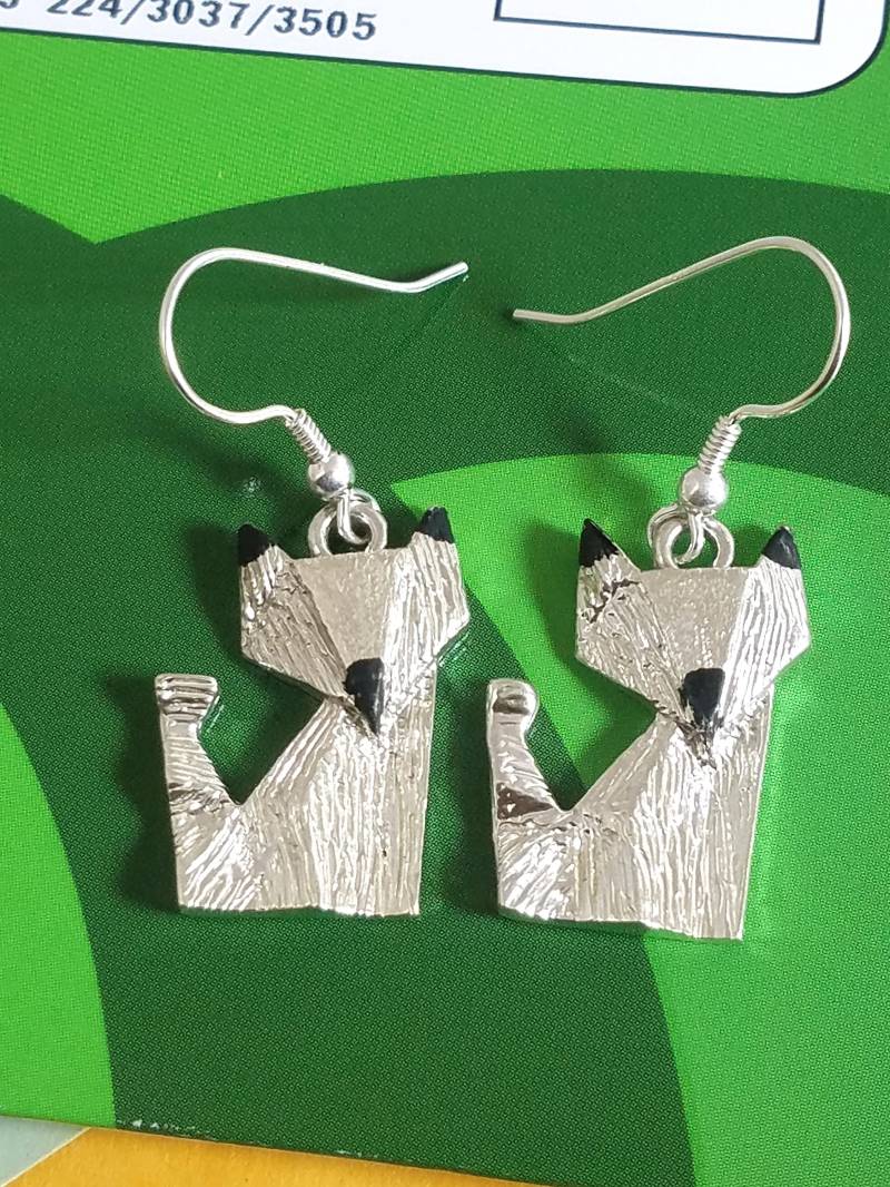 925 Sterling Silber Animal Designed Fuchs Ohrringe - Statement Geschenke Für Sie Minimalist Fuchs #2019 von StarBuckJewelry