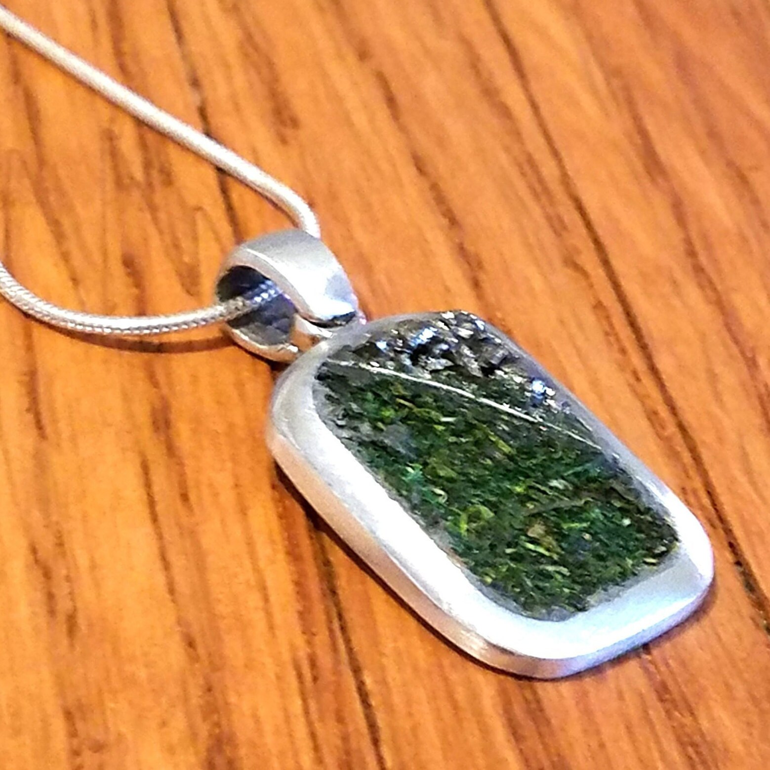 925 Sterling Silber Pyrit & Moos Personalisierte Halskette - Jahrestag Statement Kristall 2088 925 Sterling Silber Pyrit & Moos Personalisierte Halskette - Jahrestag Statement Kristall 2088 von StarBuckJewelry