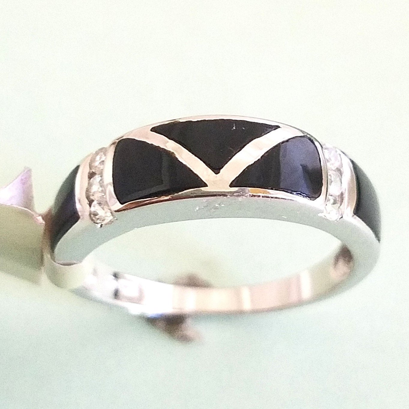 Damen Schwarzer Onix Ring Mit Cz 925 Sterling Silber, Geschenk Für Sie #2083 Damen Schwarzer Onix Ring Mit Cz 925 Sterling Silber, Geschenk Für Sie #2083 von StarBuckJewelry