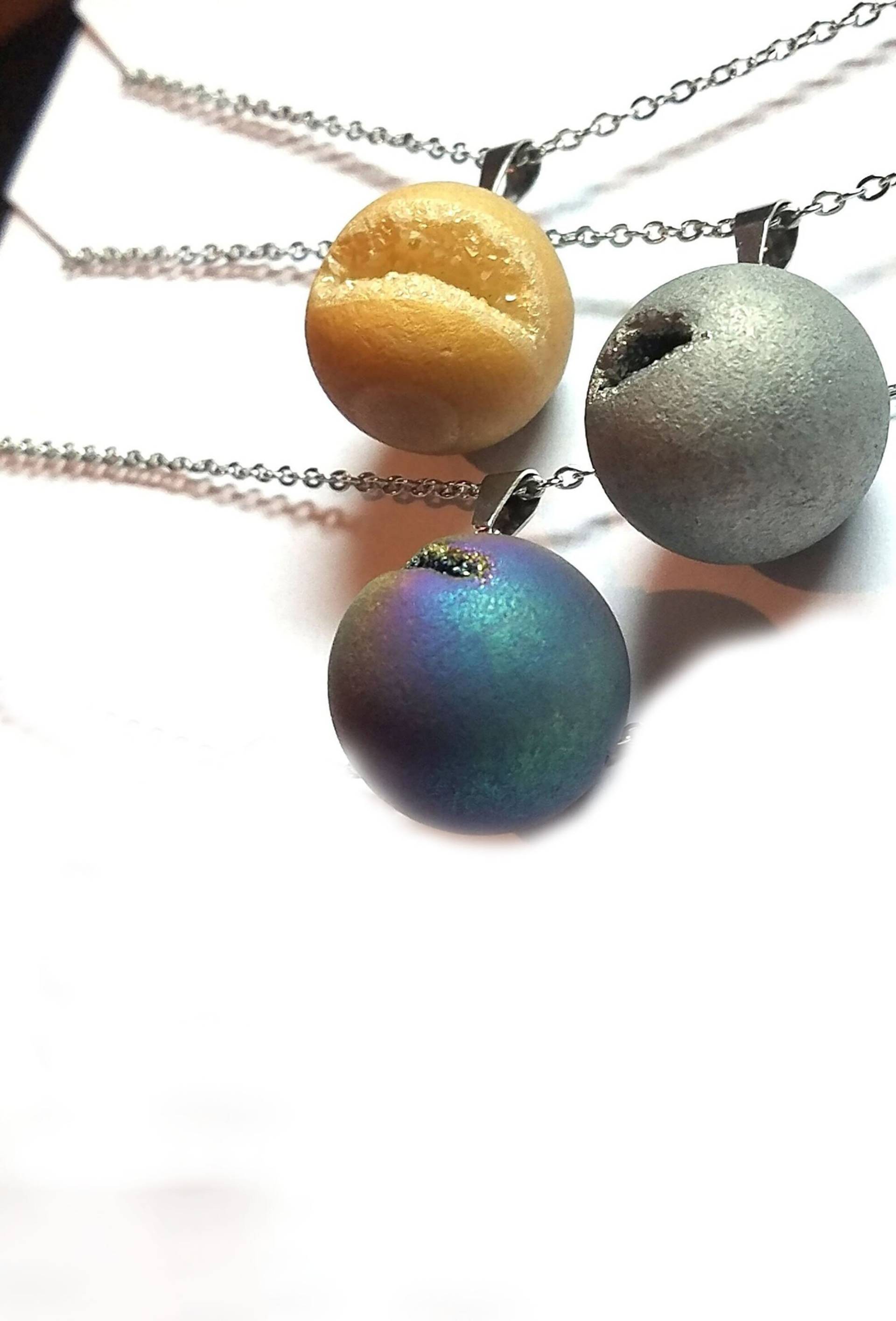 Exklusive Premium Druzy Quarz Perlen Heilung Personalisierte Halskette - Initial Lange Geschenk Für Sie Beste Freundin 2094 Exklusive Premium Druzy Quarz Perlen Heilung Personalisierte Halskette - Initial Lange Geschenk Für Sie Beste Freundin 2094 von StarBuckJewelry