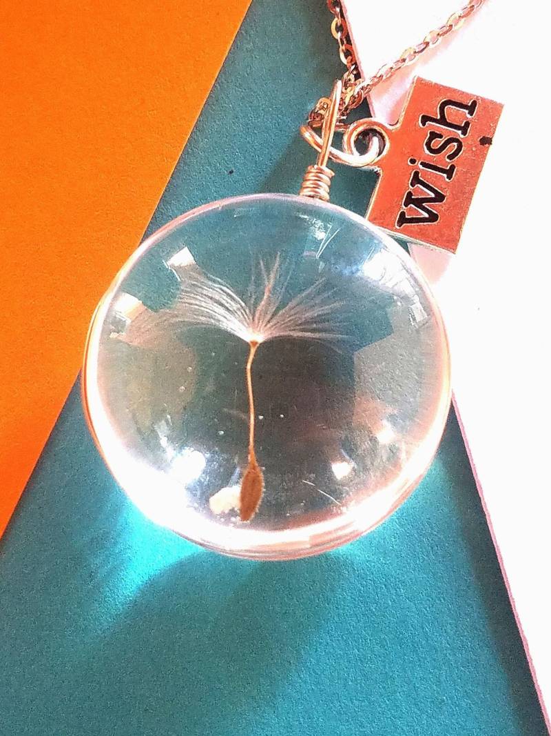 Kette Personalisierte Halskette, Terrarium Schmuck, Pusteblumen Kette, Wunsch Geschenk Für 925 Sterling Silber #20100 von StarBuckJewelry