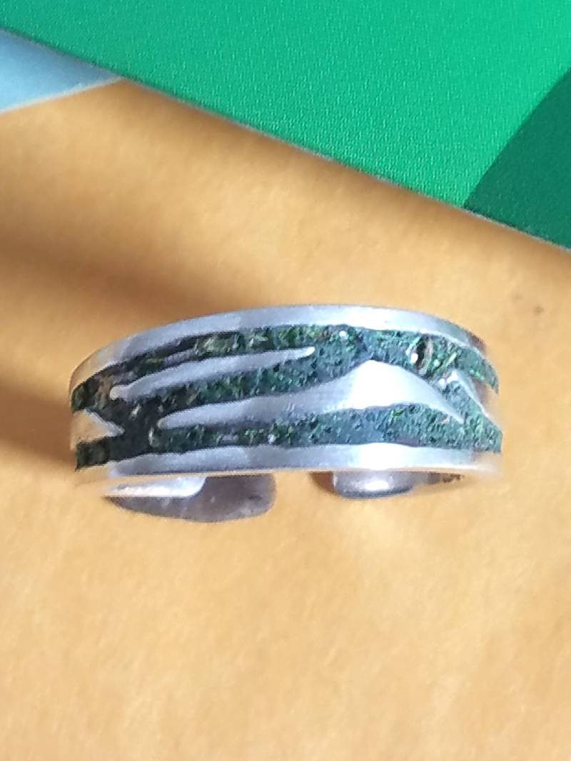 Moos Ring Aus 925 Sterling Silber Mit Natürlichem Grünem Moos, Feines Geschenk Für Sie #2035 von StarBuckJewelry