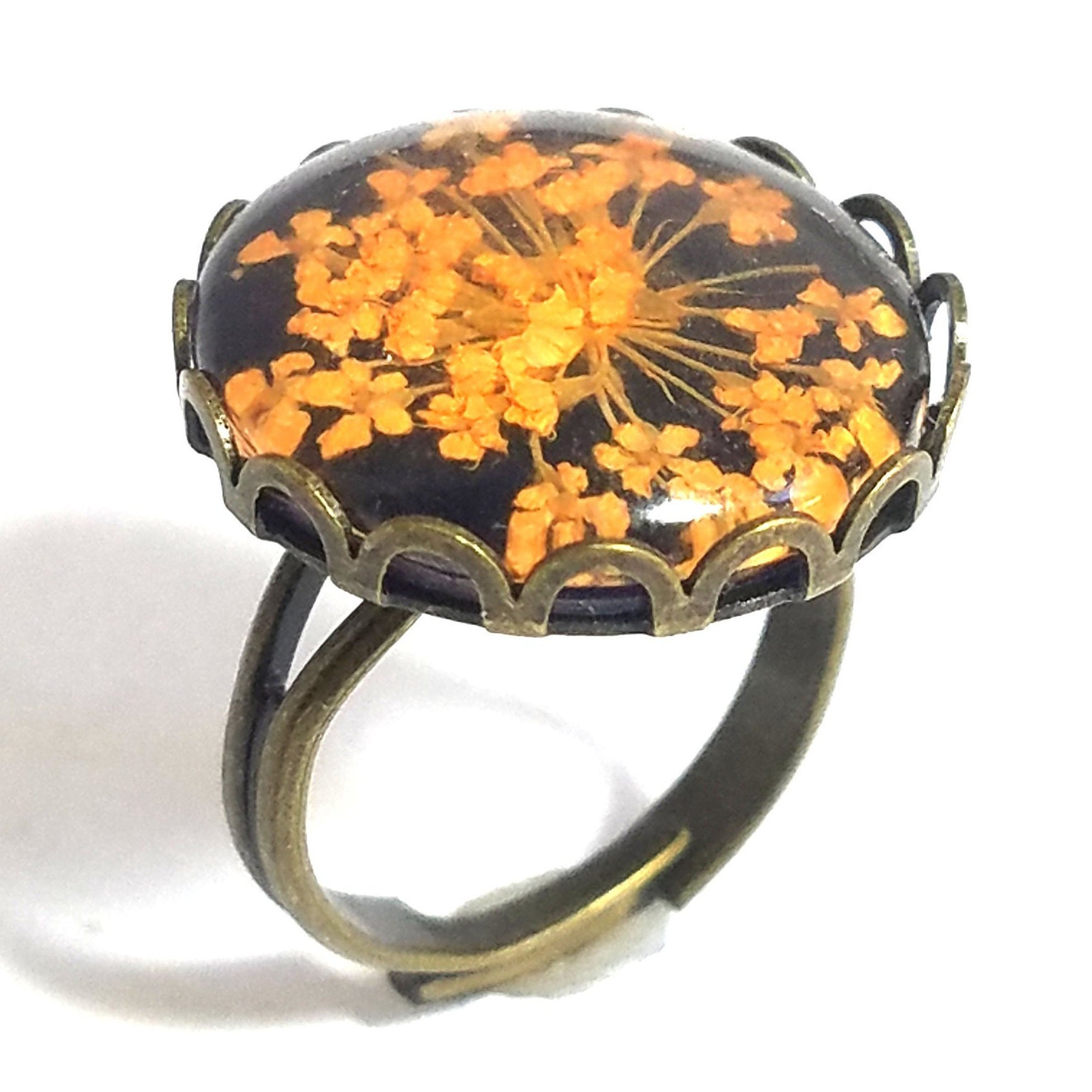 Vintage Orange Blüten Ring #2050 Vintage Orange Blüten Ring #2050 von StarBuckJewelry