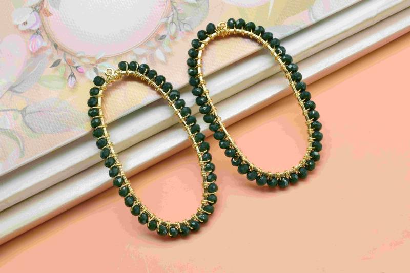 Grüner Achat Perlen Stecker, Oval Anhänger Komponente, Handgefertigte Suche Halskette, Finden Grüner Schmuck, Geschenk Für von StarGemsIN