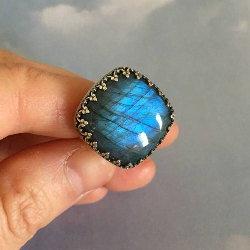 Labradorit-Cocktail-Ring von StarSapphireBoutique