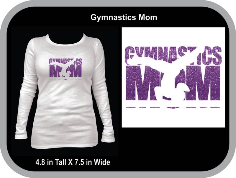 Individualisierbare Gymnastik Mama Langarmshirt von StarStuddedCreate