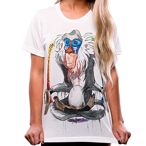 StarTreene Damen Mädchen Sommer Shirt T-Shirt mit Bedruckt Kurzarm Oberteil Top Loose Fit Bluse Shirts Rundhals weiß EU42 ＃Stil I von StarTreene