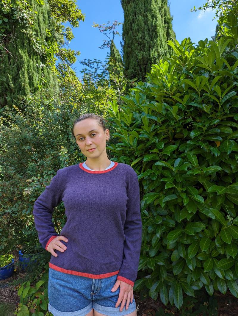 Damen Smart Casual Lila Wollpullover Größe L von StaraLiadaVintage