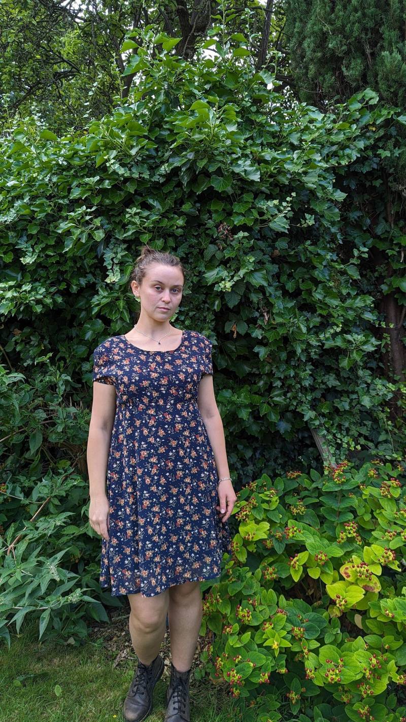 Seide Floral Transparent 90Er Jahre Kleid Selten Grunge Vintage von StaraLiadaVintage