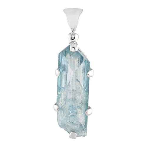 Starborn blauer Danburite Kristall Aqua Aura Anhänger in 925 Sterling Silver Starborn blauer Danburite Kristall Aqua Aura Anhänger in 925 Sterling Silver von Starborn