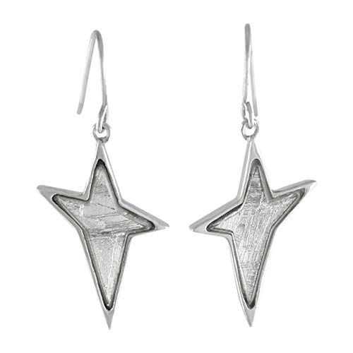 Starborn Muonionalusta Sternschnuppe Ohrringhänger in 925 Sterling Silber von Starborn