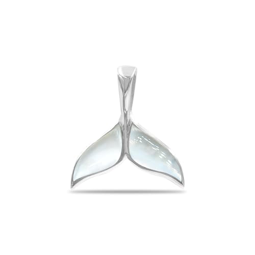 Starborn Perlmutt-Walflosse-Anhänger aus Sterlingsilber – Klein Starborn Perlmutt-Walflosse-Anhänger aus Sterlingsilber – Klein von Starborn
