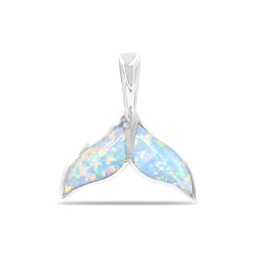 Starborn erstellter blauer Opal Wal Anhänger aus Sterlingsilber - Medium Starborn erstellter blauer Opal Wal Anhänger aus Sterlingsilber - Medium von Starborn