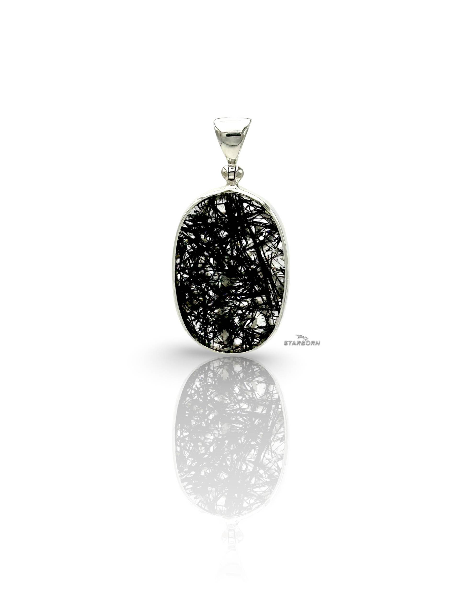 Starborn Turmalinquarz Anhänger 925 Sterling Silber Mit Dekorativem Lebensbaum Rückseite Starborn Turmalinquarz Anhänger 925 Sterling Silber Mit Dekorativem Lebensbaum Rückseite von StarbornEurope