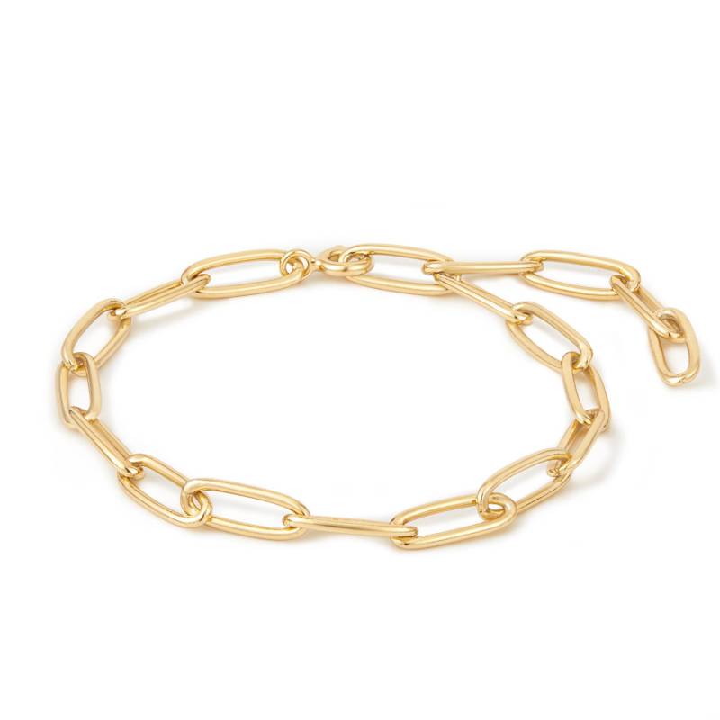 Paperclip Gliederarmband | Rechteckiges Layering Gliederkette Armband Strukturiertes Ankerarmband 18K Gold Vermeil Sterling Silber von StarbornJewelryShop