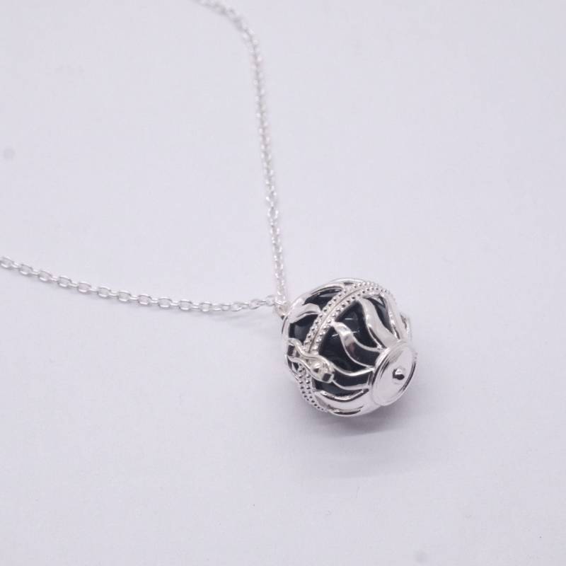 Personalizable Orb Locket Pendant 925 Sterling Silver Personalizable Orb Locket Pendant 925 Sterling Silver von StarbornJewelryShop