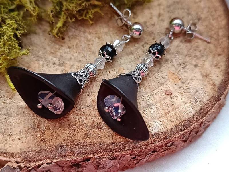 Ohrhänger Calla Mit Facettierten Perlen Und Mondstein von StarchildJewellery