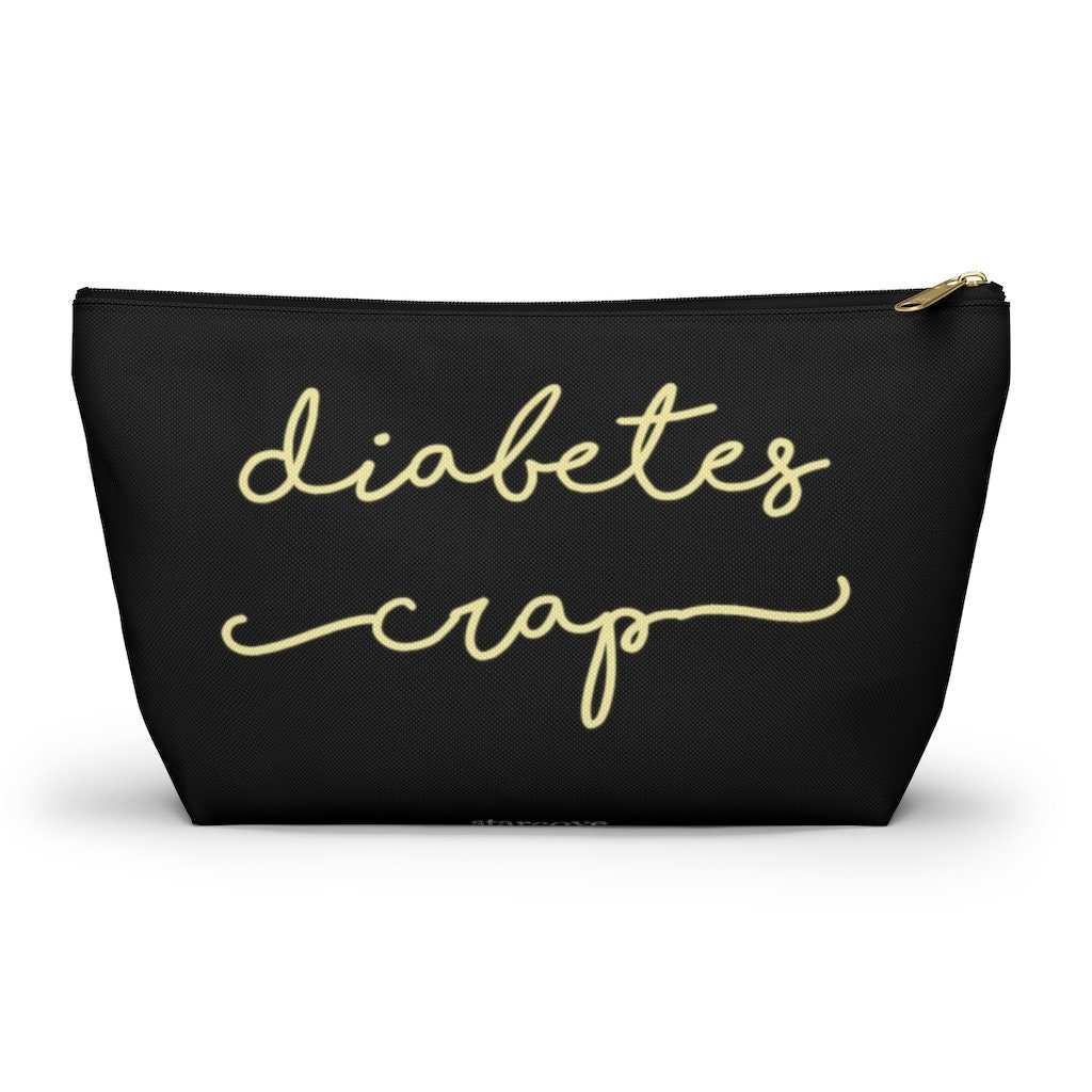 Diabetes Crap Tasche, Diabetiker Typ 1 2, One Diabetes, Accessoire Reißverschluss Tasche von Starcovedesign