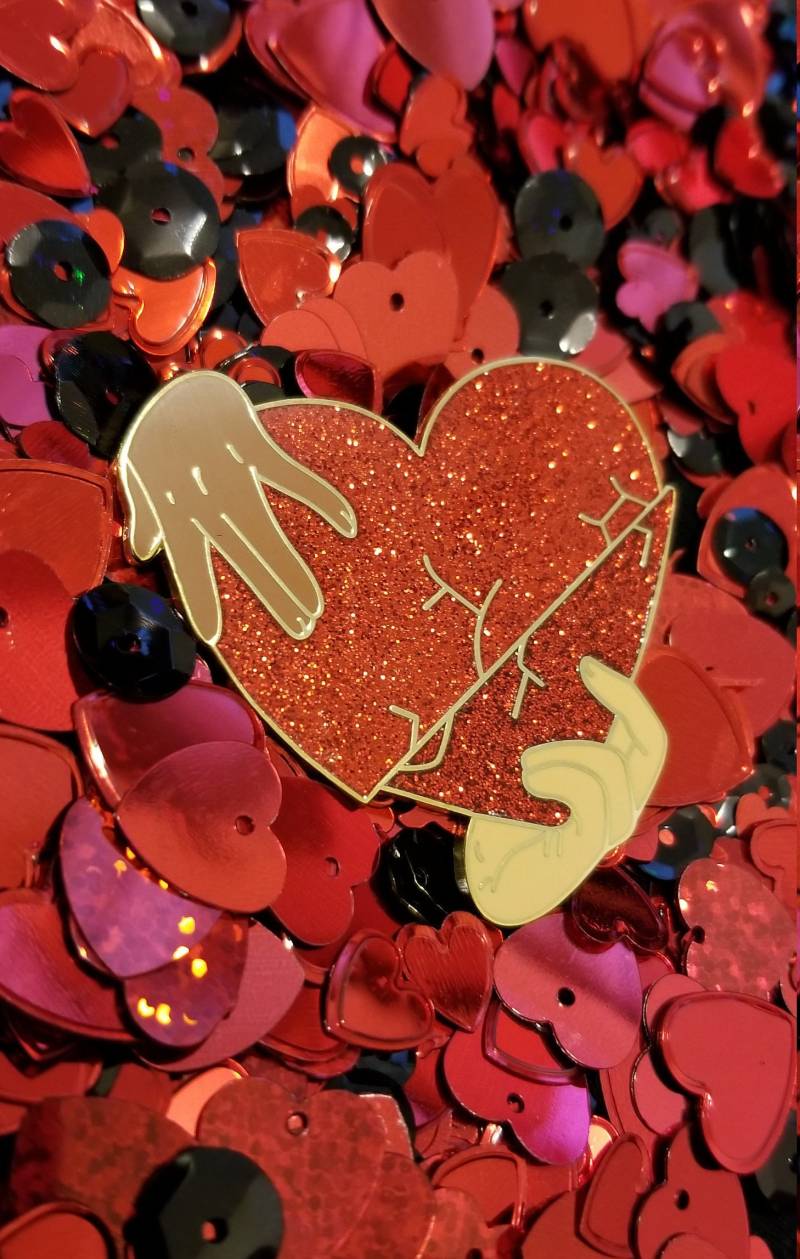 Herzen Nie Brechen Auch Emaille-Pin Herzen Nie Brechen Auch Emaille-Pin von StardustArtCrafts