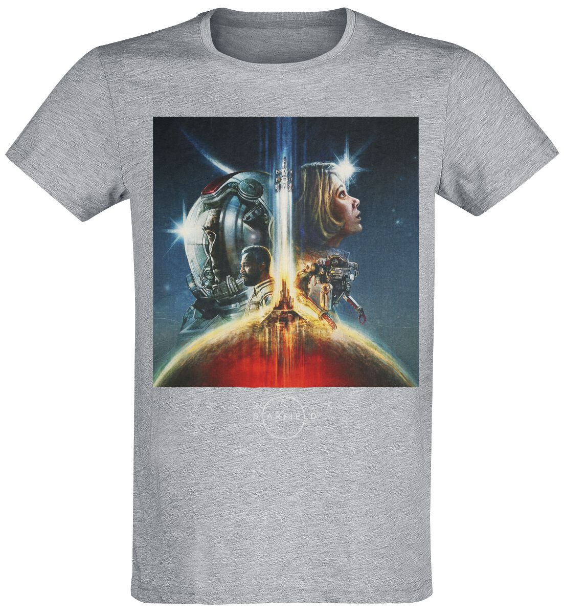 Starfield - Gaming T-Shirt - Box Art - S bis XXL - für Männer - Größe M - grau von Starfield