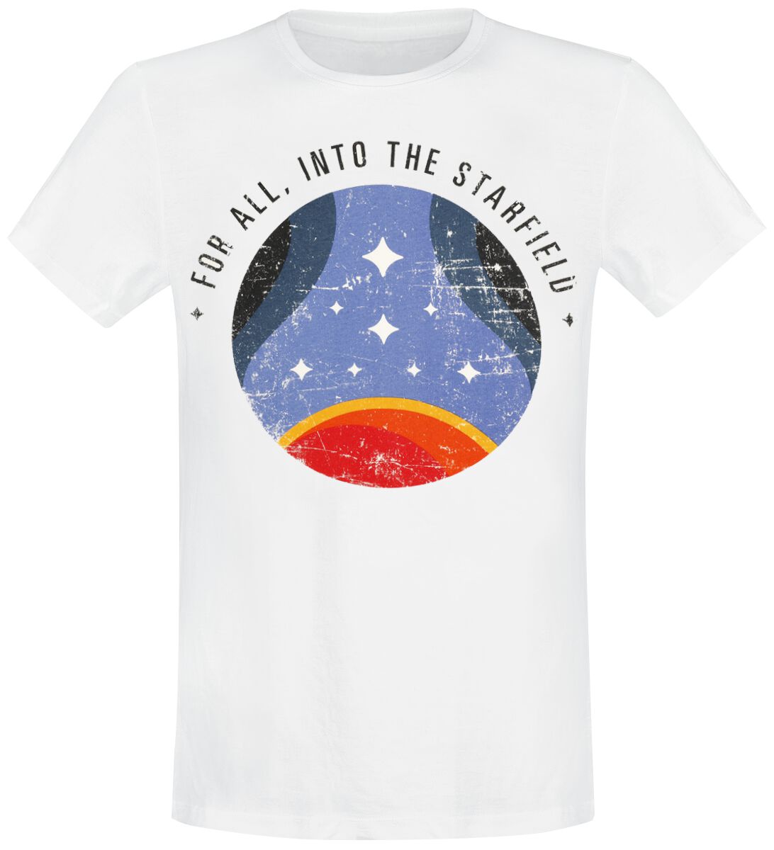 Starfield Into The Starfield T-Shirt weiß in M von Starfield