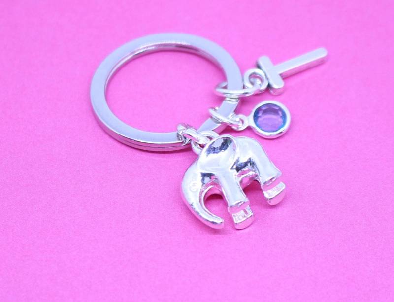 Elefant Schlüsselanhänger Erste Geschenk Charme Elefant Schlüsselanhänger Erste Geschenk Charme von StarfishWishesStudio