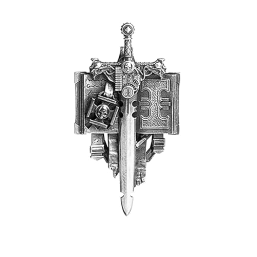 Starforged Grey Knights Exorcism Scripture Warhammer 40K Sterling Silber Halskette Space Marine, Sterling Silber, Kein Edelstein von Starforged