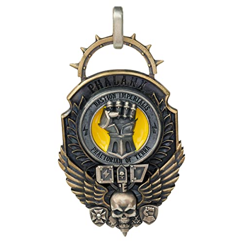 Starforged Imperial Fists Hammer of Phalanx Anhänger Rogal Dorn Halskette Warhammer 40K Silber & Kupfer, Sterling Silber, Kein Edelstein Starforged Imperial Fists Hammer of Phalanx Anhänger Rogal Dorn Halskette Warhammer 40K Silber & Kupfer, Sterling Silber, Kein Edelstein von Starforged
