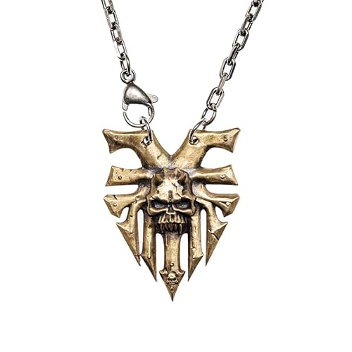 Starforged Ka'Bandha Khorne Chaos Dämon Herren Kupfer Halskette Warhammer 40K Blood Angel Killer Anhänger, Kupfer, Kein Edelstein, Kupfer, Kein Edelstein Starforged Ka'Bandha Khorne Chaos Dämon Herren Kupfer Halskette Warhammer 40K Blood Angel Killer Anhänger, Kupfer, Kein Edelstein, Kupfer, Kein Edelstein von Starforged