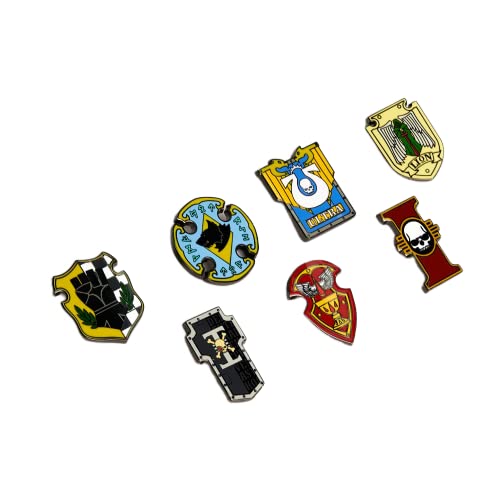 Starforged Kompatibel mit Warhammer 40k Heraldries of the Chapters Thema farbigen Schild Pin1 PC von Starforged