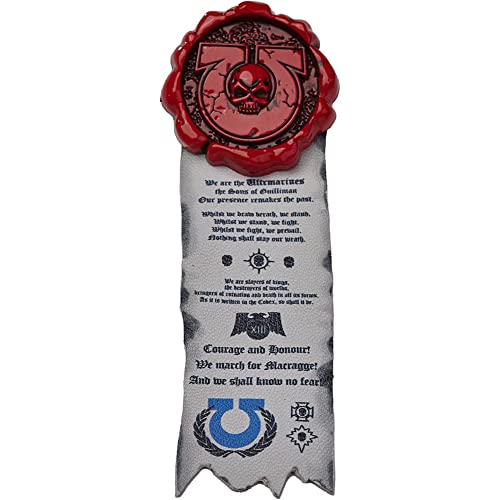 Starforged Reinheitssiegel Adepta Sororitas Grey Knights, Ultramarines, Brosche, Anhänger, Warhammer 40K, Leder, Kein Edelstein von Starforged