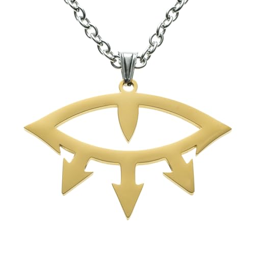 Starforged Warhammer 30K Luna Wölfe Schwarze Legion Auge des Horus Halskette Anhänger Herren Schmuck Accessoires Geburtstagsgeschenk von Starforged