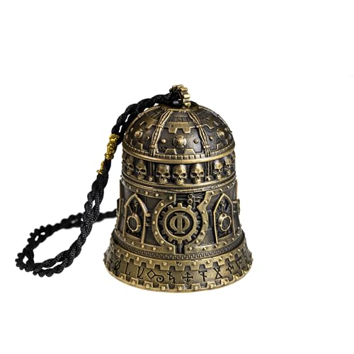 Starforged Warhammer 40K Domination Bell of Ominissah Adeptus Mechanicus Kupfer Anhänger Sonstiges Schwarz Geflochtenes Seil von Starforged