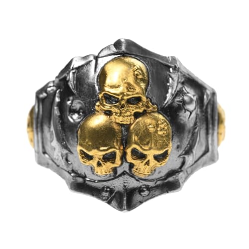 Starforged Warhammer 40K Ring der Pest Dominus Death Guard Silber Ringe Zubehör Schmuck, Metall, Kein Edelstein von Starforged