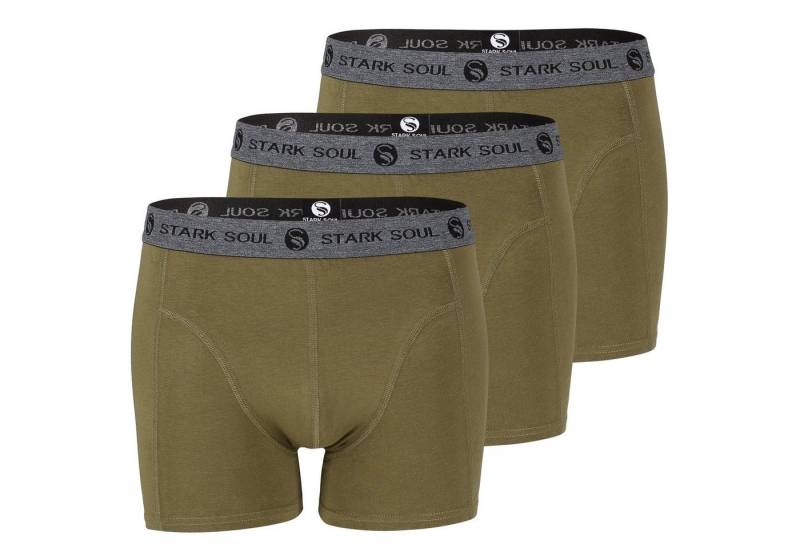 Stark Soul® Boxershorts Herren Boxershorts, 3er Pack, Retroshorts, Trunks - weiche Baumwolle 3er-Pack von Stark Soul®