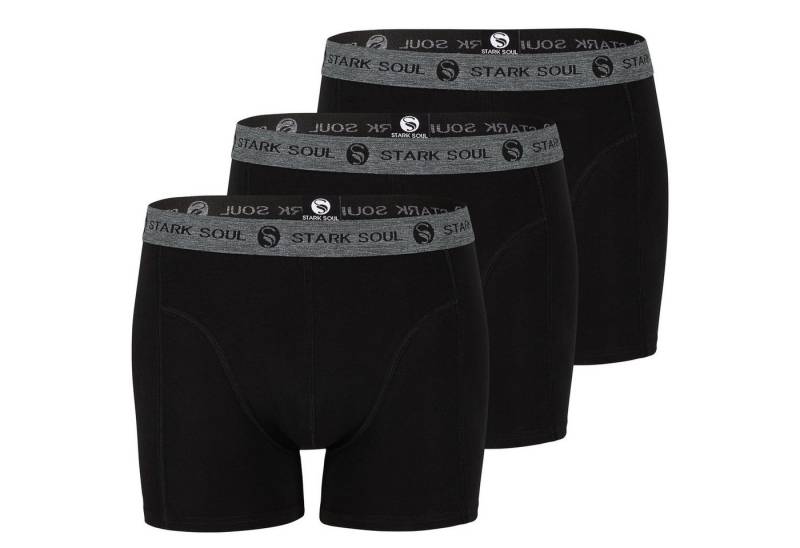 Stark Soul® Boxershorts Herren Boxershorts, 3er Pack, Retroshorts, Trunks - weiche Baumwolle 3er-Pack von Stark Soul®