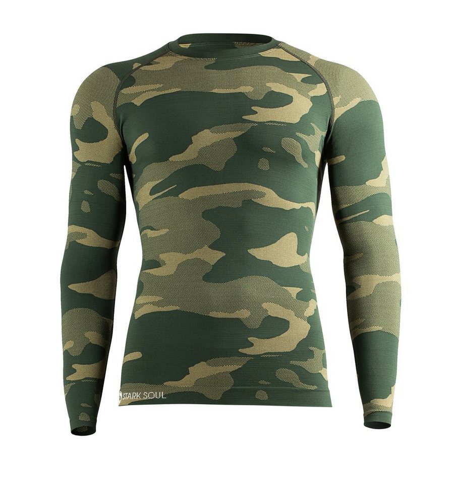 Stark Soul® Funktionsshirt Thermo-Funktionshirt Langarm Camouflage,Outdoor-Ski Unterwäsche,Herren von Stark Soul®