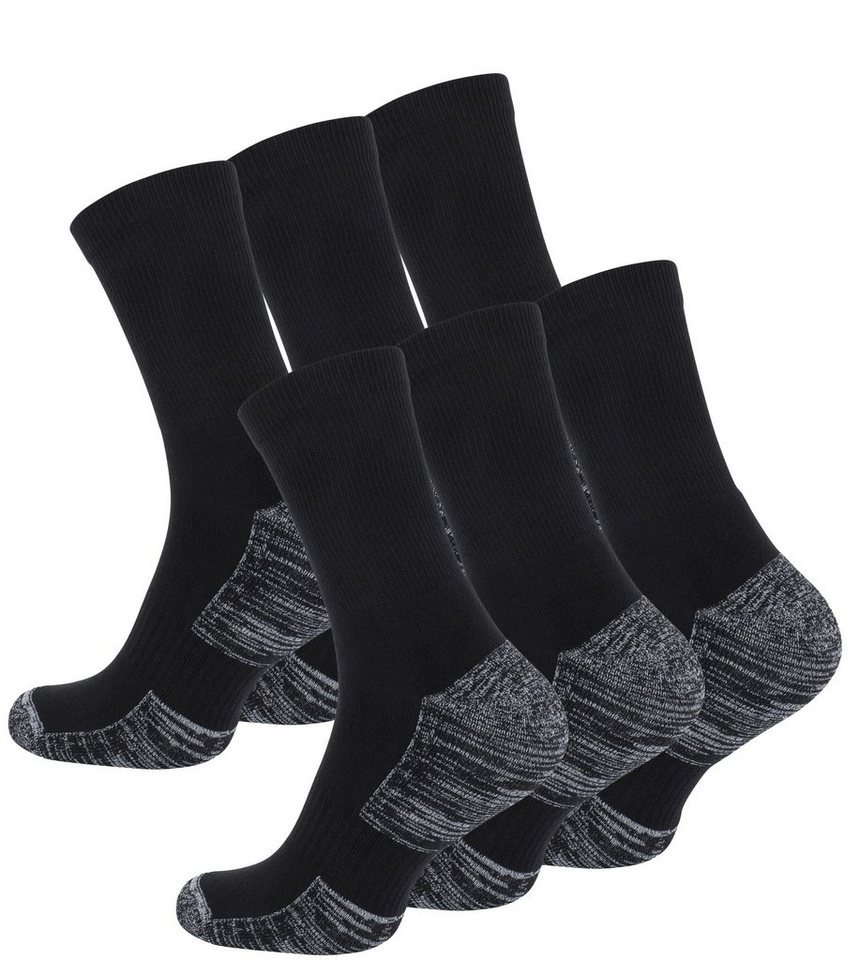 Stark Soul® Funktionssocken Multifunktionssocken, Outdoor.-& Trekkingsocken, Unisex mit Spezialpolsterung, 6 Paar von Stark Soul®